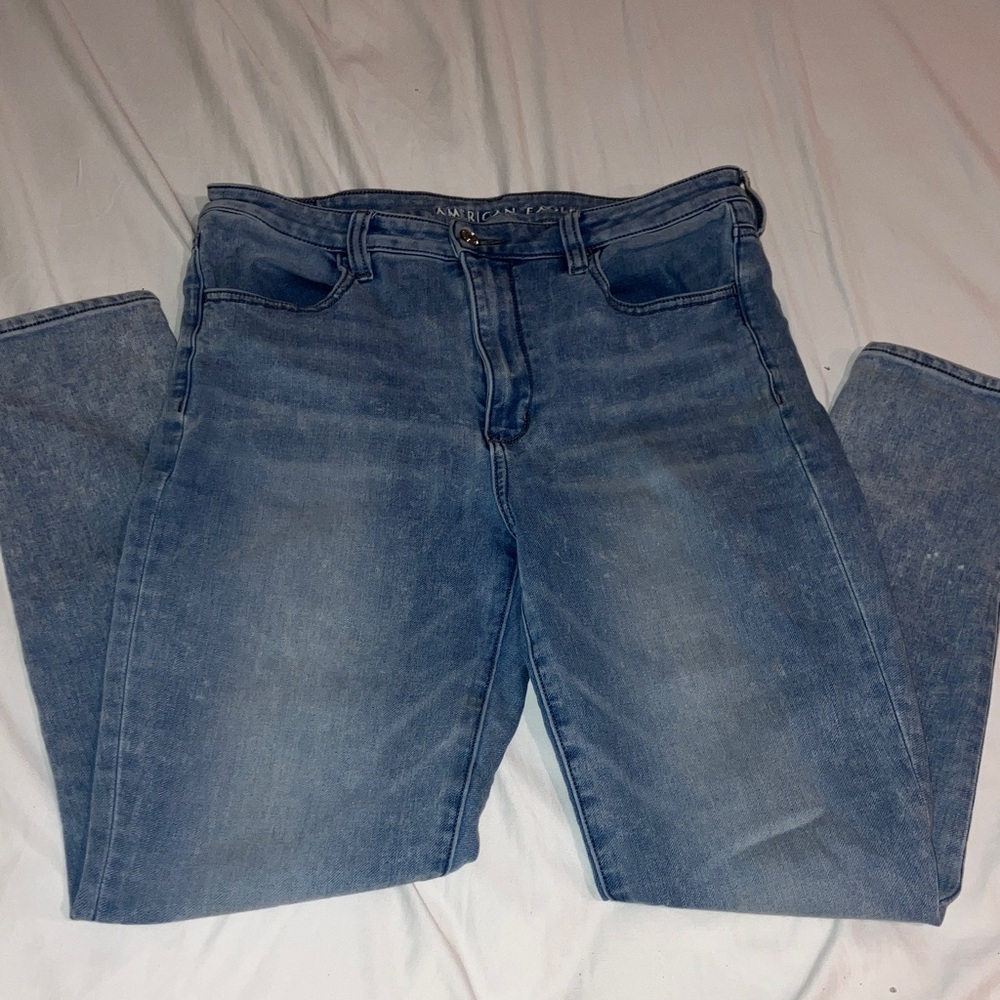 American Eagle Outfitters Light Blue Super Stretch Jeans